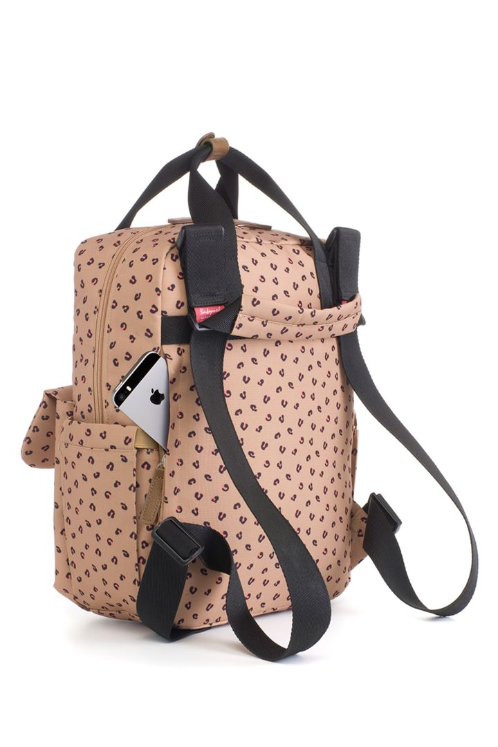Eco Wickelrucksack aus recyceltem Plastik leo print