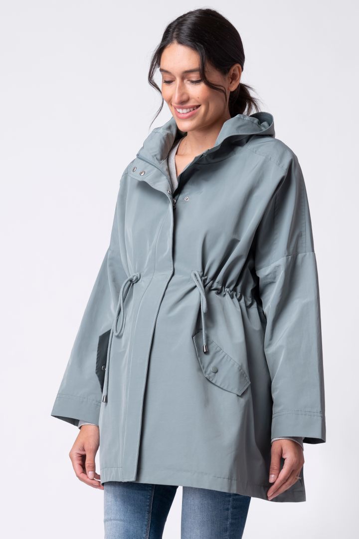 Regen Umstands- und Tragejacke salbei