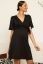 Preview: Maternity and Nursing Dress in Wrap Look black