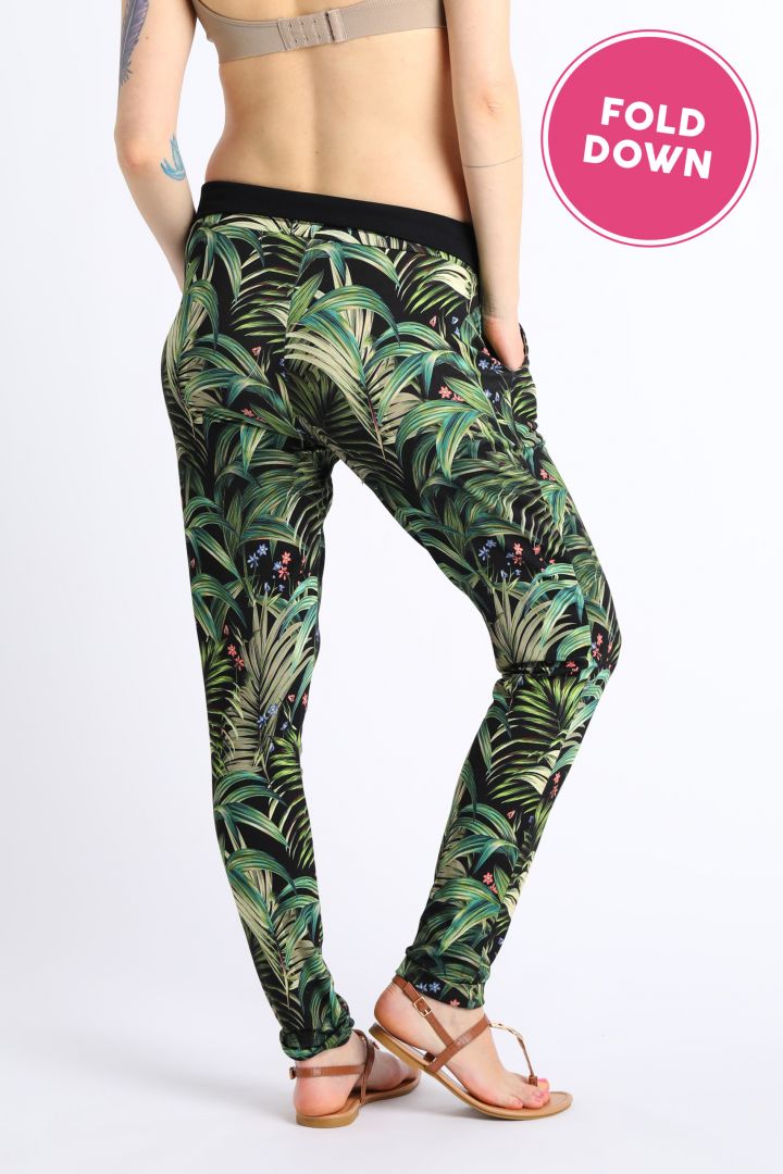 Ecovero Maternity Trousers with Palm Print