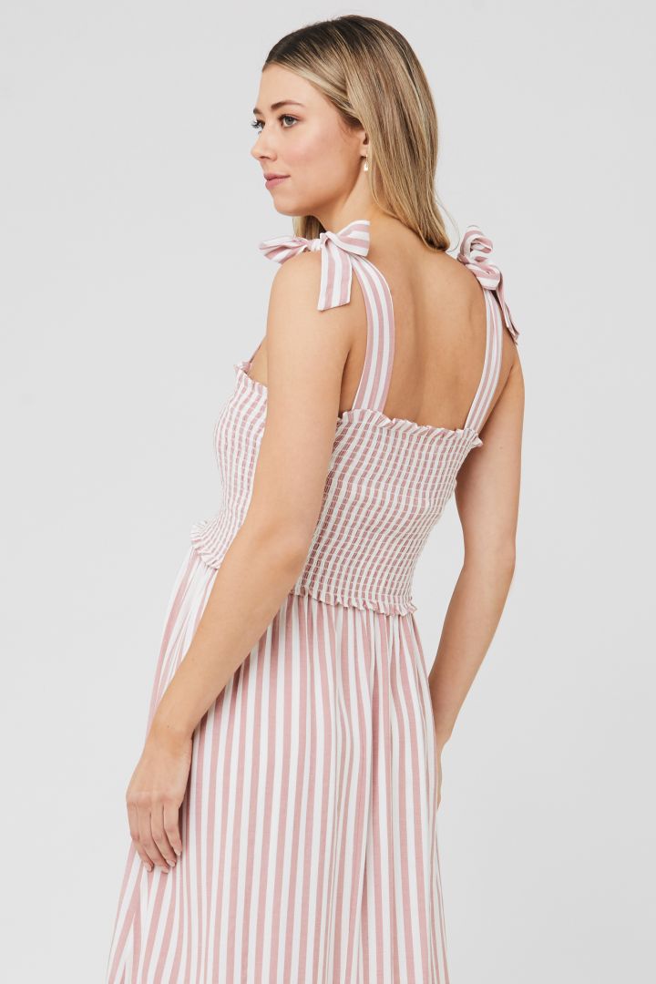 Maternity Dress with Stripes