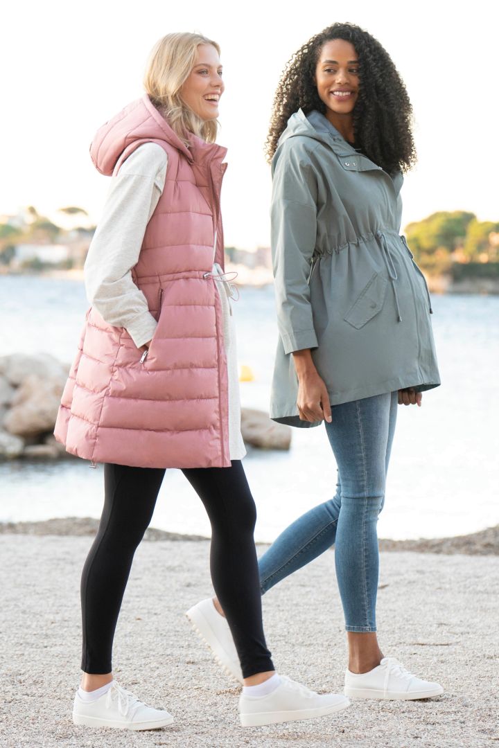 Regen Umstands- und Tragejacke salbei