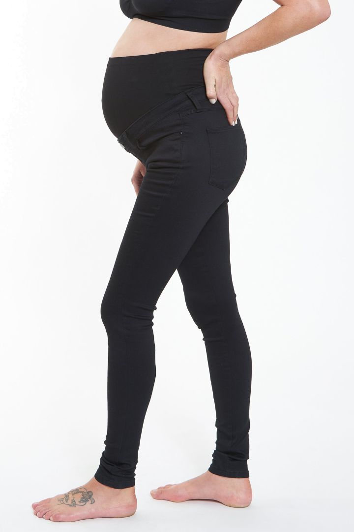 Skinny Umstands Jeggings mit Überbauchbund