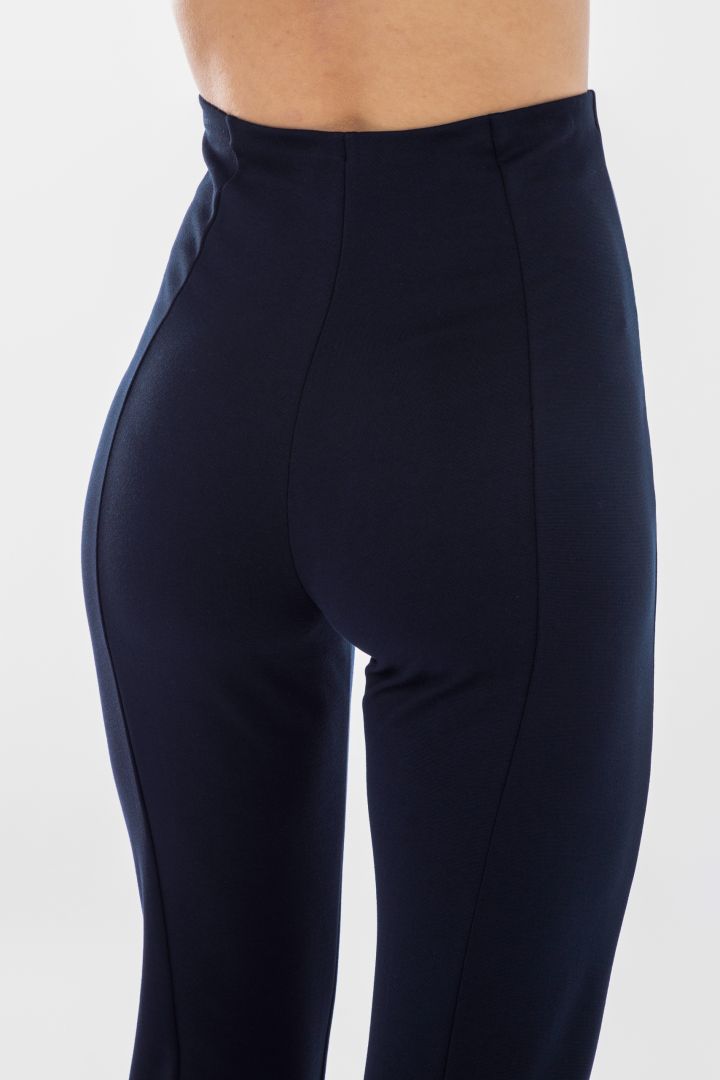 Cropped Over Belly Maternity Pants navy