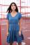 Vorschau: Organic Umstands- und Stillkleid mit Volants blau