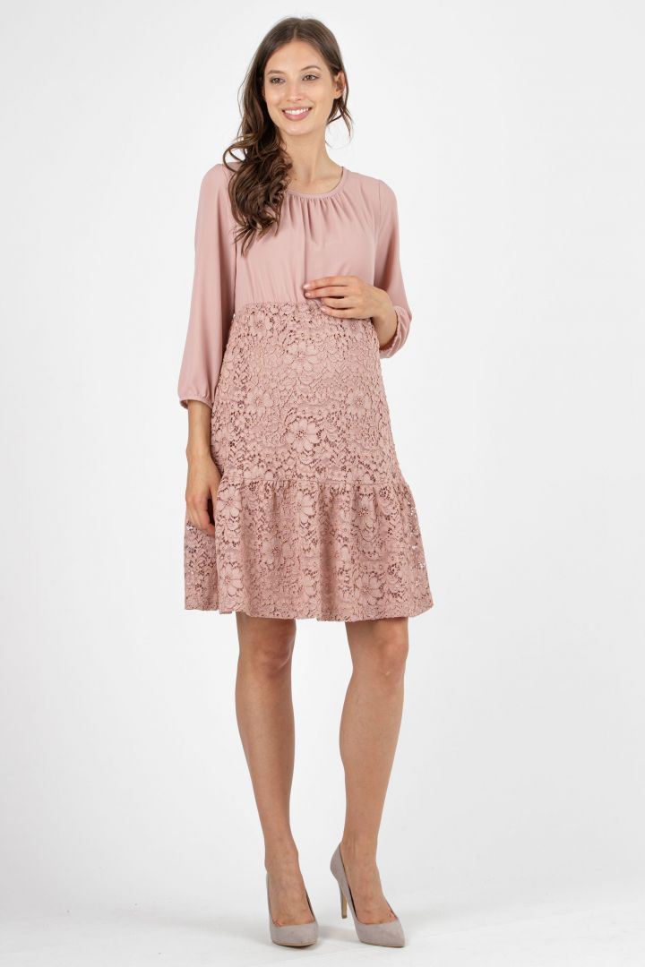 Umstandskleid mit Spitze