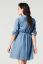 Preview: Maternity and Nursing Shirt Dress in Denim-Look