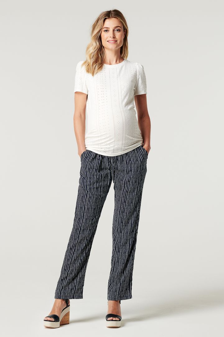 Umstandshose mit Streifen