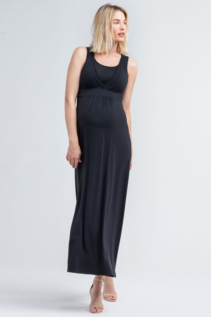 Maxi Maternity and Nursing Tank Dress