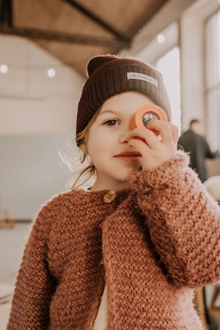 Knitted Hat with Earflaps with Merino Wool