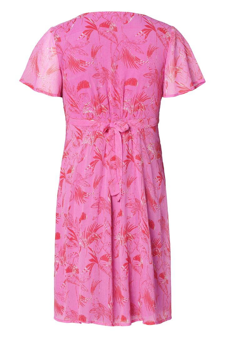 Eco Chiffon Umstands- und Stillkleid mit Print