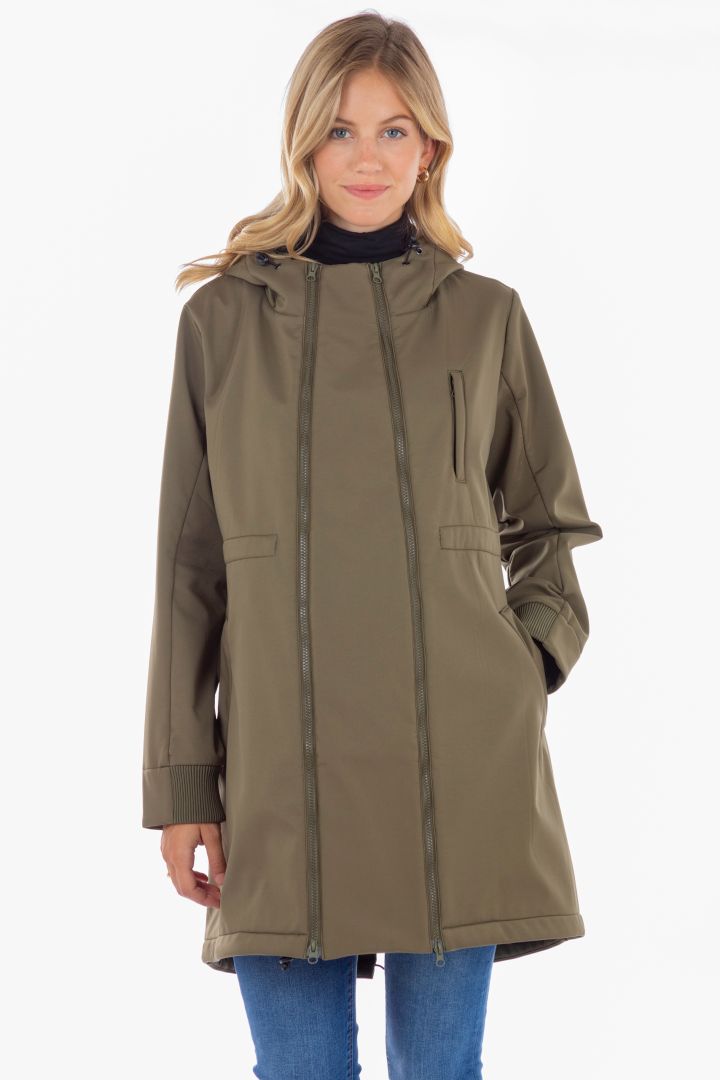 3 in 1 Umstands- und Tragejacke khaki