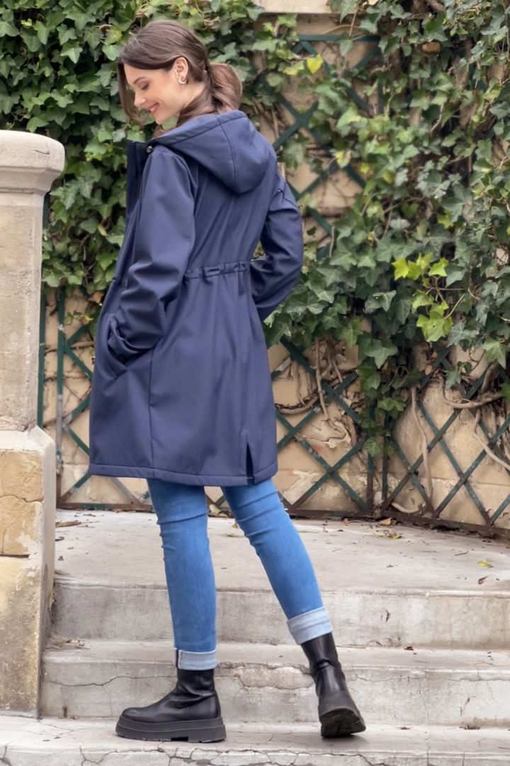 3 in 1 Umstands- und Tragejacke navy