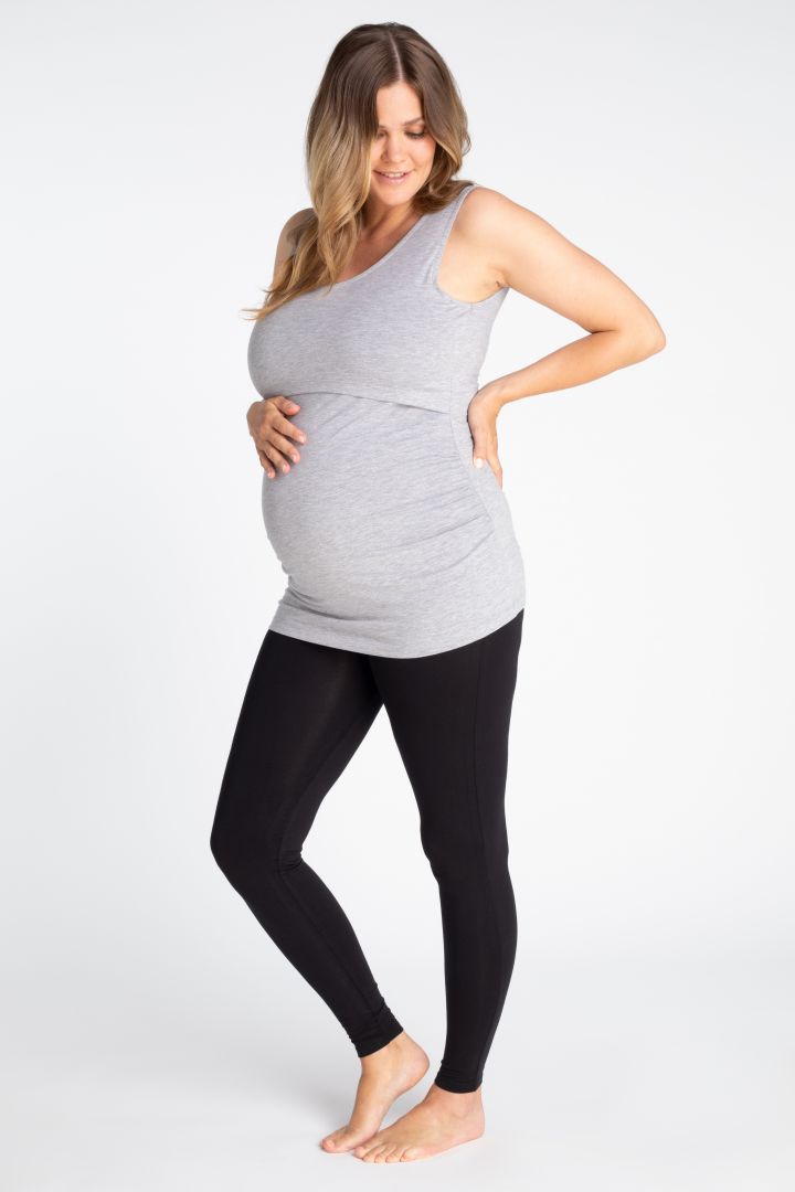 Doppelpack Organic Umstands- und Stilltops grau/schwarz