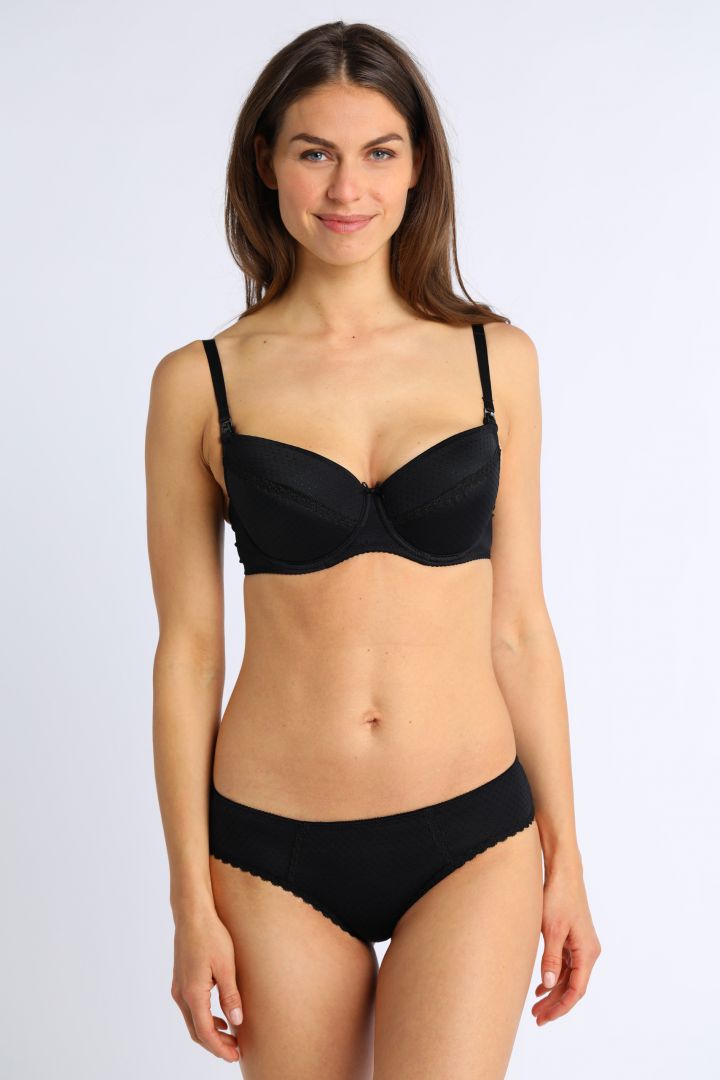 Bügel Still BH mit padded Cups schwarz