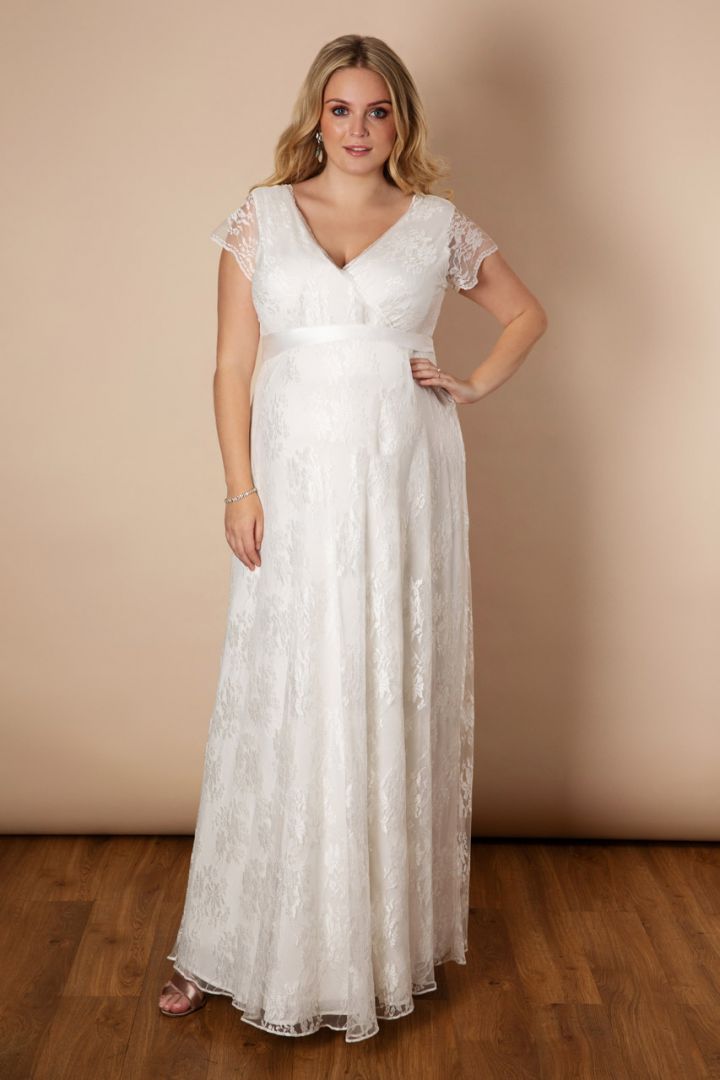 Plus Size Maternity Wedding Dress Long