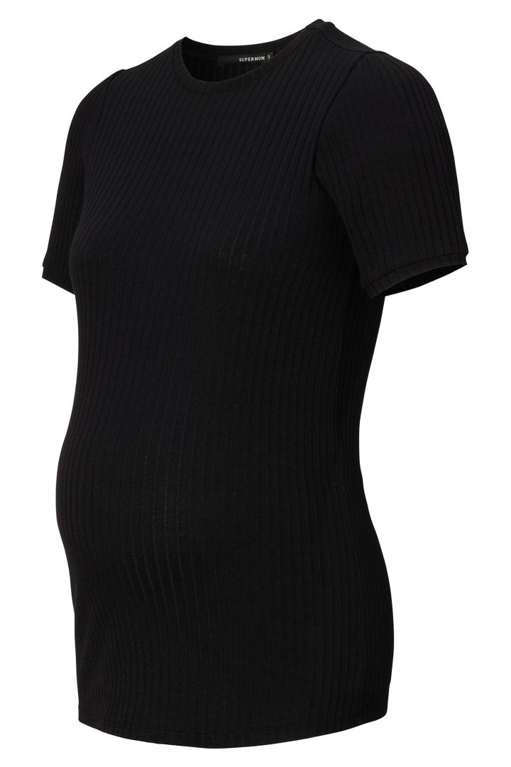 Rib Knit Maternity Shirt
