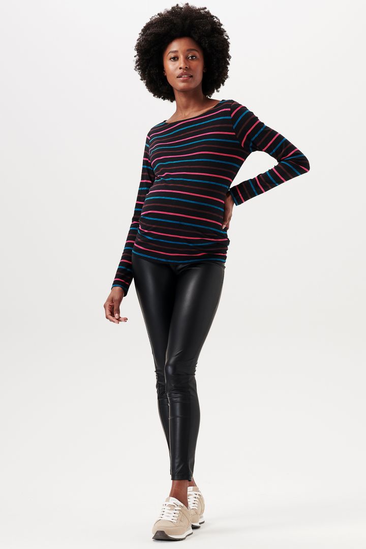 Eco Umstandsleggings in Leder Optik