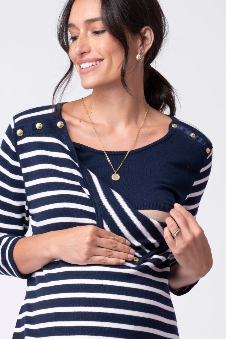 Nautrical Maternity and Nursing Tunic