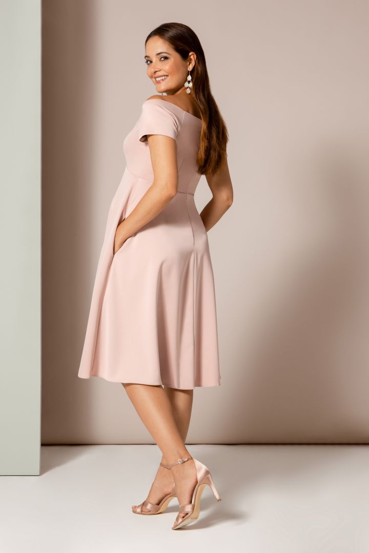 Umstandskleid mit U-Boot Ausschnitt Mellow Rose