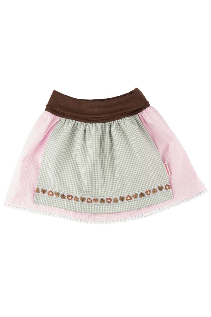 Traditional Skirt Alpenliebe with Apron pink
