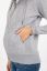 Vorschau: Umstands-Hoodie und Tragejacke hellgrau