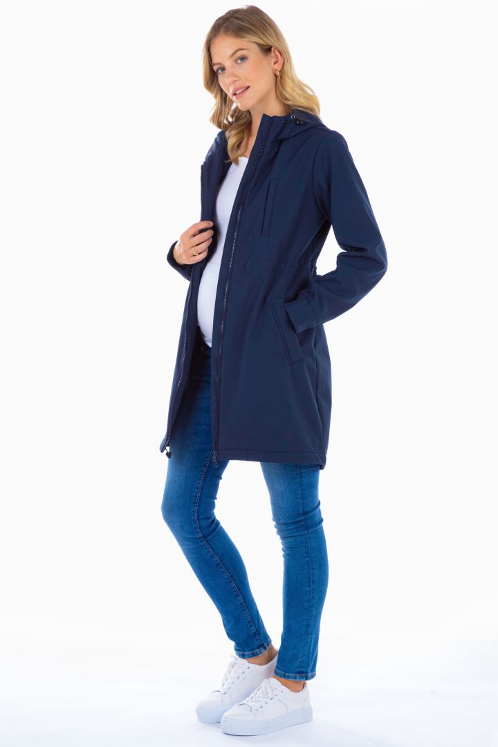 3 in 1 Umstands- und Tragejacke navy