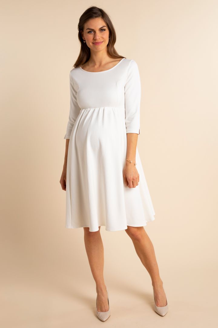 Ecovero Umstandsbrautkleid mit Keyhole Rückenausschnitt