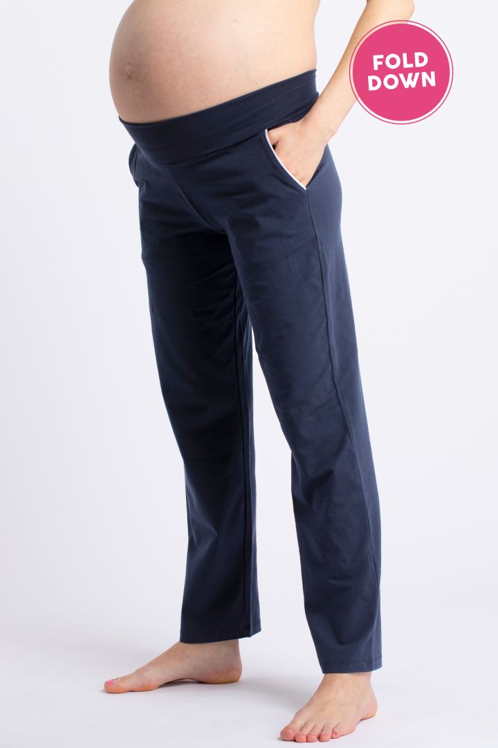 Lounge und Pyjama Umstandshose aus Bio-Baumwolle