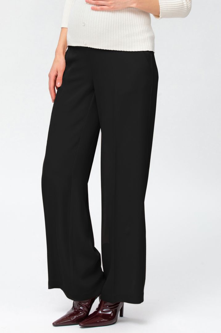 Umstandshose Wide Leg schwarz