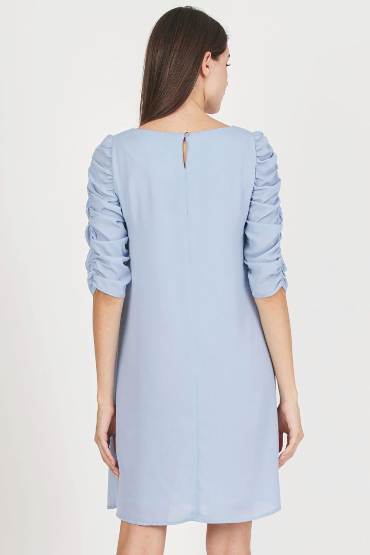 Chiffon Maternity Dress nude