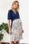 Vorschau: Umstands- und Stillkleid im Materialmix mit Blumen Print