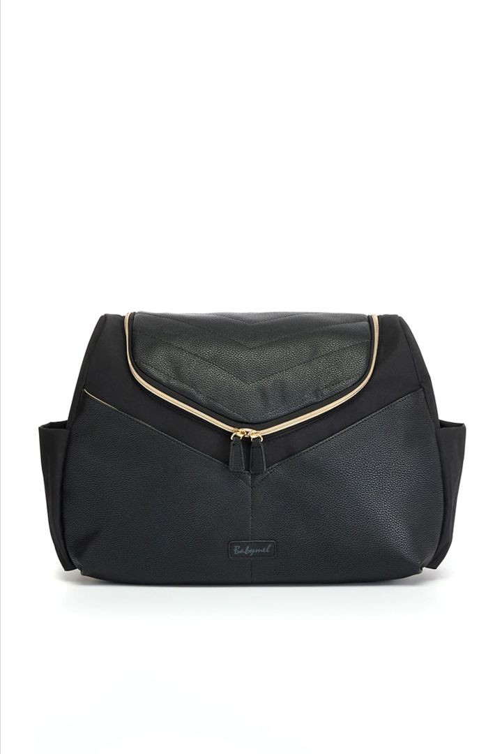 Babymel Vegane Wickeltasche und Rucksack schwarz