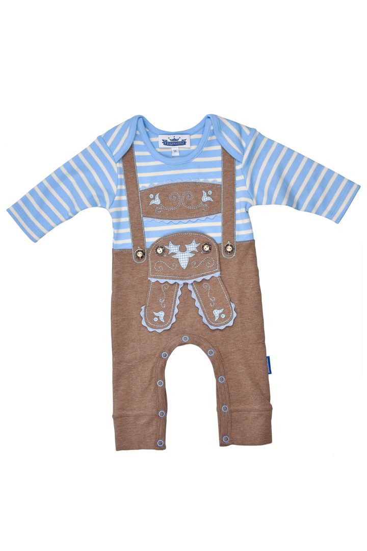 Trachten Strampler in Lederhosenoptik