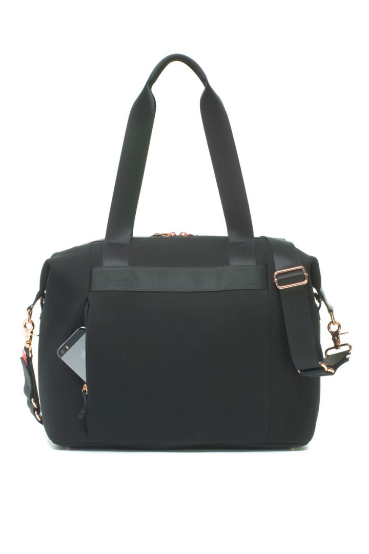 Stevie Luxe Wickeltasche schwarz Storksak