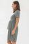 Preview: Maternity and Nursing Dress olive / weiß Striped