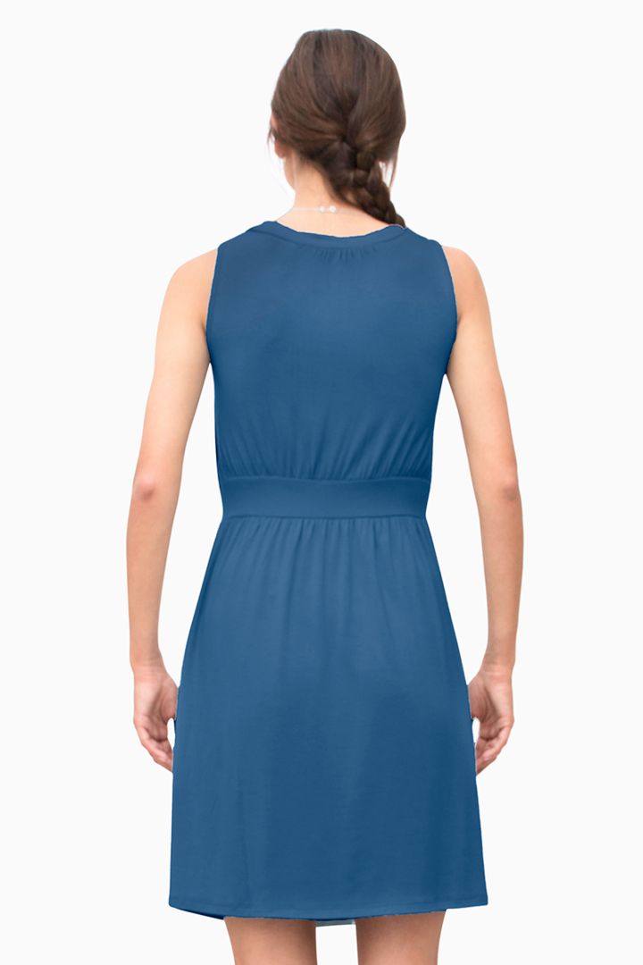 Umstands- und Stillkleid blau