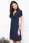 Vorschau: Cache-Coeur Umstands- und Stillkleid navy