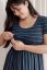 Preview: Maternity and Nursing Dress navy / white Striped