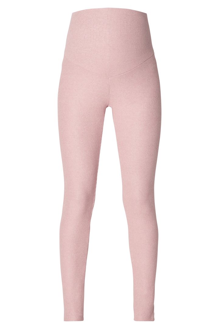Ecovero Rippstrick Umstandsleggings rosa