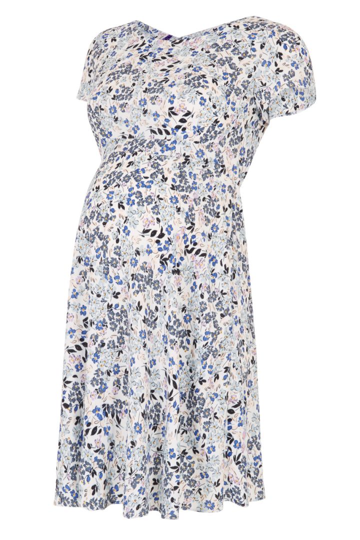 A-Line Umstandskleid mit Blumenmuster