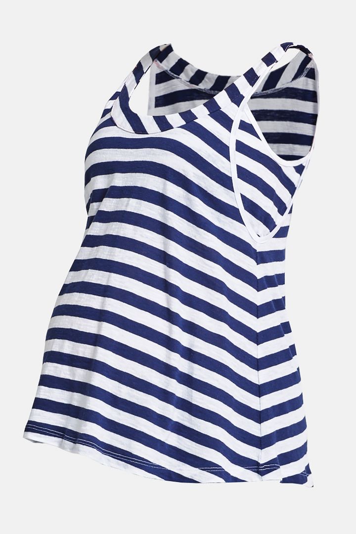 Organic Umstands- und Still-Top gestreift