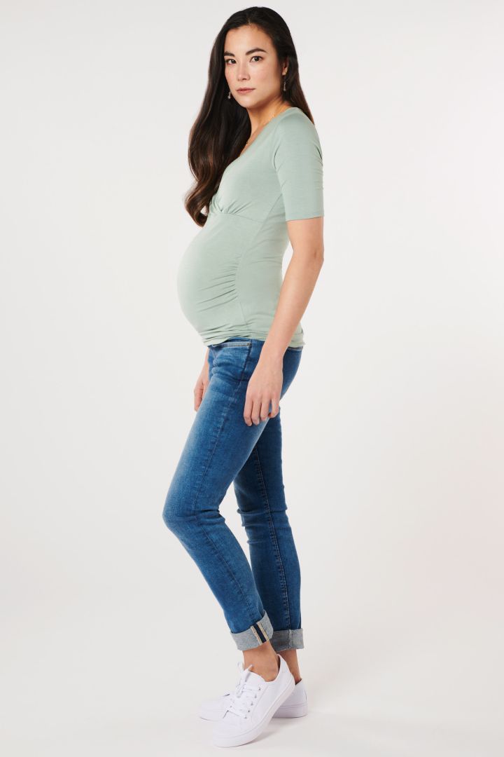 Eco Viskose Umstands- und Stillshirt salbei