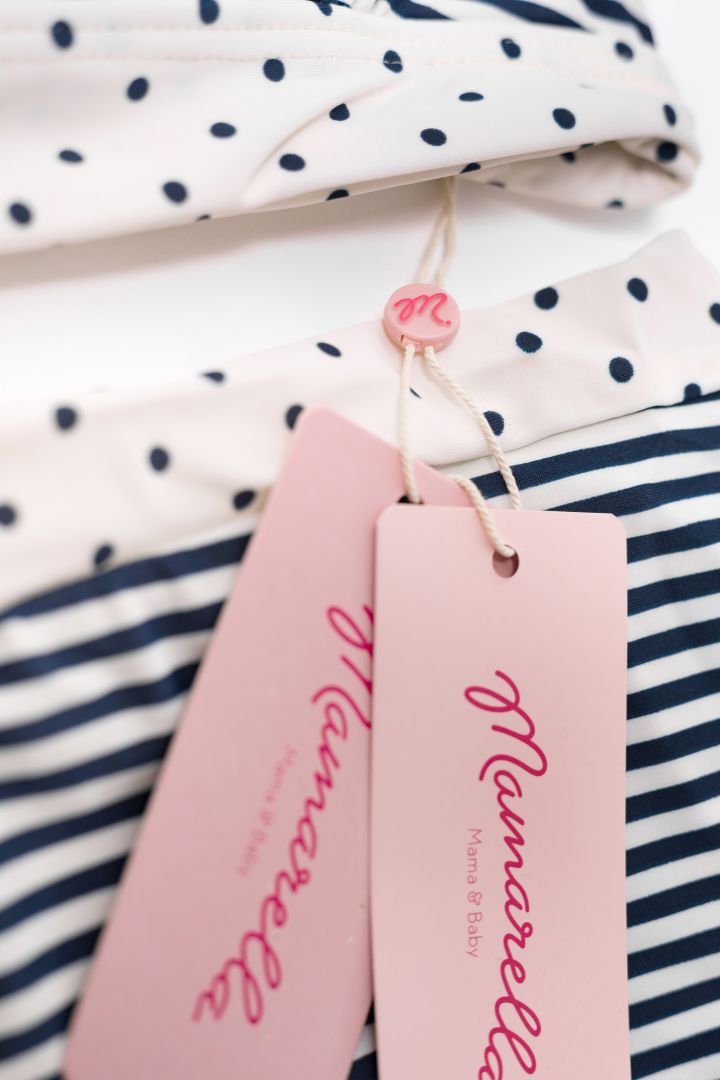 Umstandsbikini mit Streifen