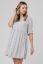 Preview: Maternity and Nursing Tunic Dress with Stripes