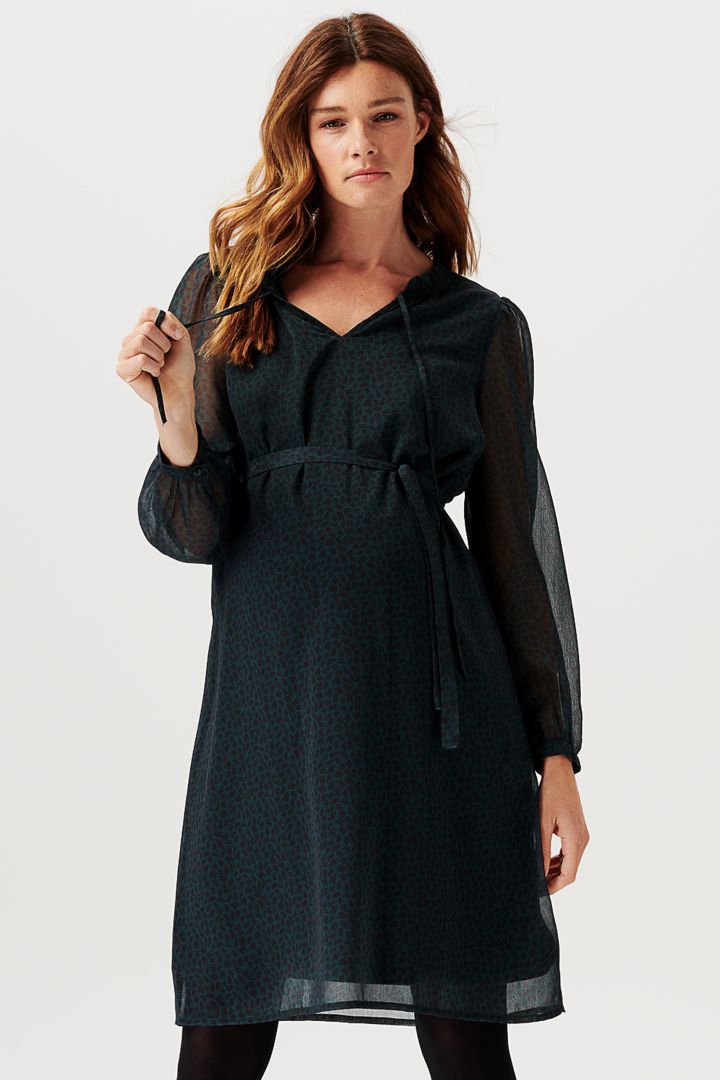 Eco Umstandskleid mit Transparent Ärmeln