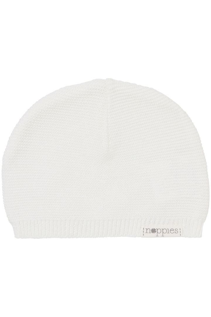 Organic Baby-Strickmütze weiß