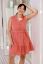 Preview: Maternity and Nursing Dress with Flounces coral