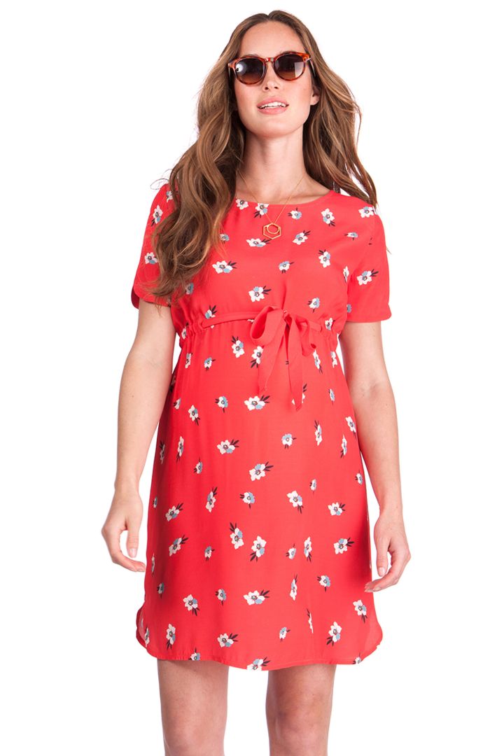 Umstandskleid mit Rückenausschnitt Flower