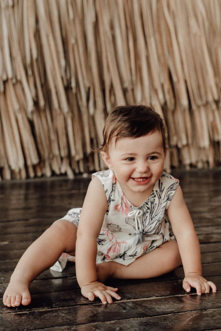 Mini Me Kleid mit Korallen Print